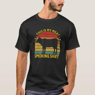 Vintage This Is My Meat Smoking Cool Grilling BBQ T-Shirt