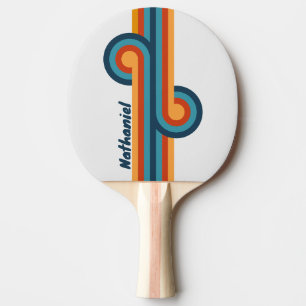 Vintage Thistle Stripe Loop with Name Ping Pong Paddle