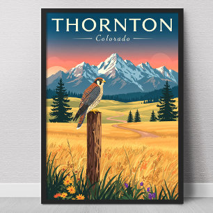 Vintage Thornton Colorado Poster