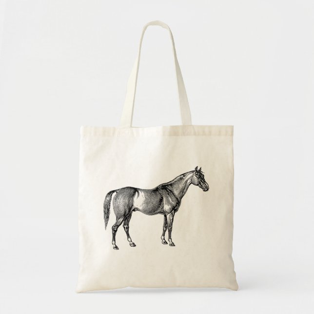  Vintage Thoroughbred Tote Bag (Front)