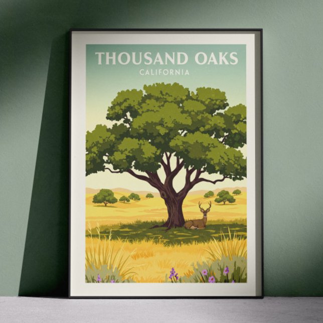 Vintage Thousand Oaks California Poster (Creator Uploaded)