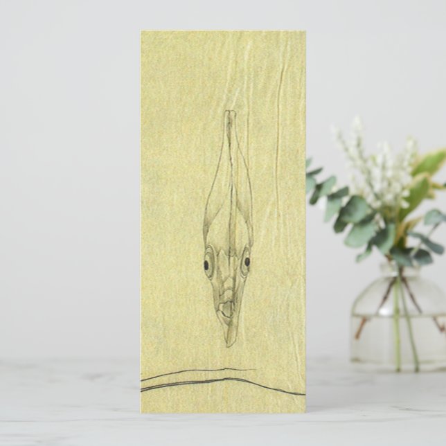 Vintage Threadfin Trevally, African Pompano Fish (Standing Front)