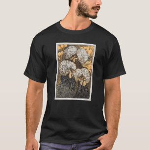 Vintage Three Crested Chickens Art By Theo Van Hoy T-Shirt