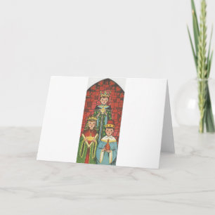 Vintage Three Wise Choir Holiday Card