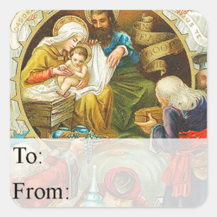 Vintage Three Wise Men Christmas Gift Tag