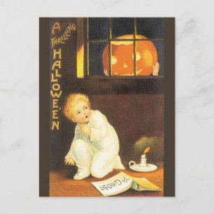 Vintage Thrilling Halloween by Ellen Clapsaddle Postcard