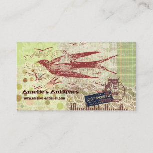 Vintage Thumbelina Collage Profile Card