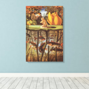 Vintage Thumbelina Fairy Tale, Eleanor Vere Boyle Canvas Print
