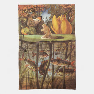 Vintage Thumbelina Fairy Tale, Eleanor Vere Boyle Tea Towel