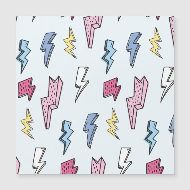 Vintage Thunder Seamless Illustration (Front)