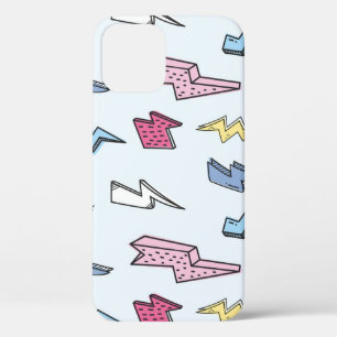 Vintage Thunder Seamless Illustration iPhone 12 Case
