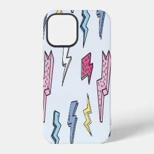 Vintage Thunder Seamless Illustration iPhone 12 Case