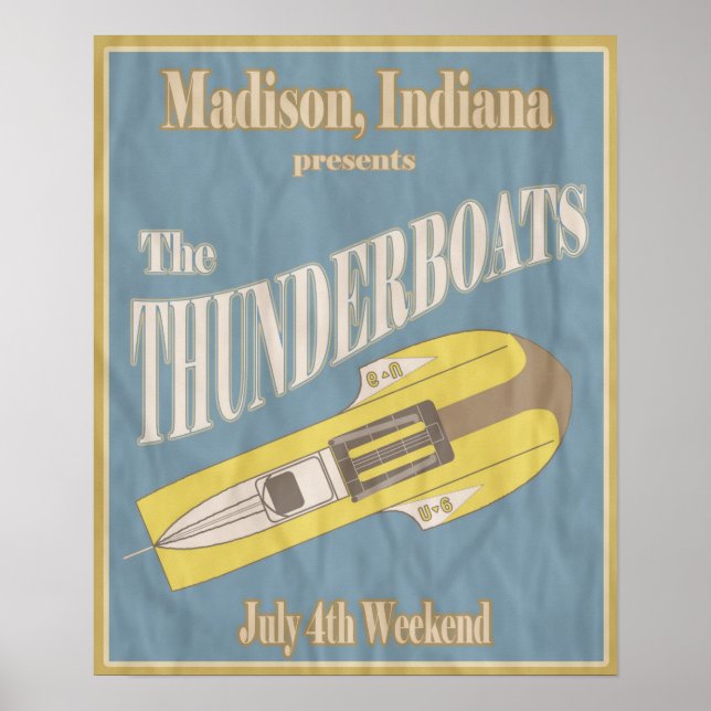 Vintage Thunderboat Regatta Poster (Front)