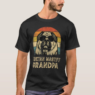 Vintage Tibetan Mastiff Grandpa Dog  Father s Day T-Shirt