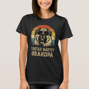 Vintage Tibetan Mastiff Grandpa Dog  Father s Day T-Shirt