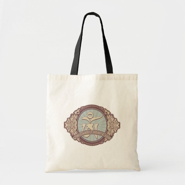Vintage Tibetan OM Logo Tote Bag (Front)