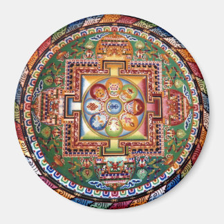 Vintage Tibetan Tantric Buddhism Mandala Magnet