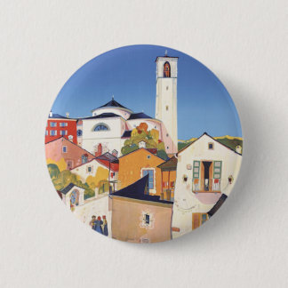 Vintage Ticino Tessin Canton Switzerland 6 Cm Round Badge
