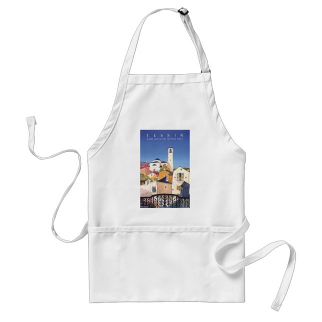 Vintage Ticino Tessin Canton Switzerland Standard Apron (Front)