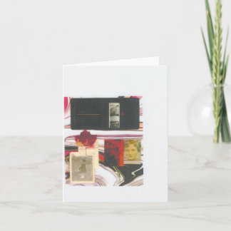 Vintage Ticket and Leaf Note Card