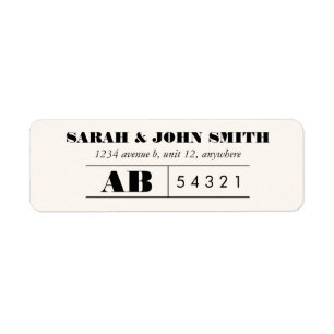 Vintage Ticket Design Address Label Sticker