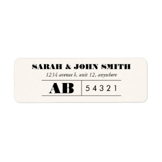 Vintage Ticket Design Address Label Sticker