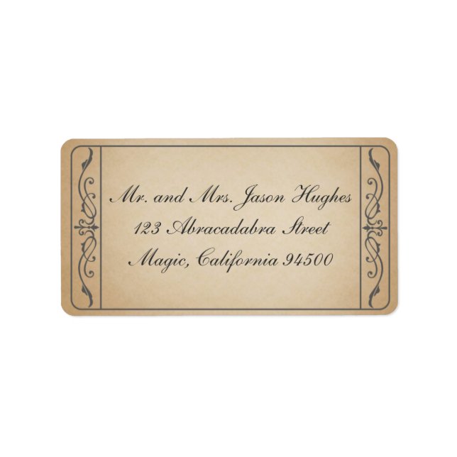 Vintage Ticket Label (Front)