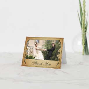 Vintage Ticket Thank you Card