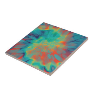 Vintage Tie-dye Tile