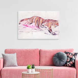 Vintage Tiger Canvas Print