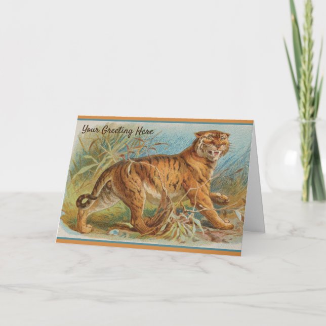 Vintage Tiger Card (Front)