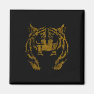 Vintage Tiger Face Tiger Head Wild Cat Lover Gift Magnet