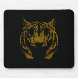 Vintage Tiger Face Tiger Head Wild Cat Lover Gift Mouse Mat