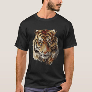 Vintage Tiger Face Tiger Head Wild Cat T-Shirt