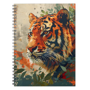 Vintage Tiger: Majestic Nostalgia Notebook