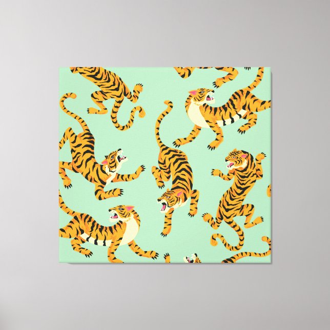 Vintage Tiger Print Seamless Pattern (Front)