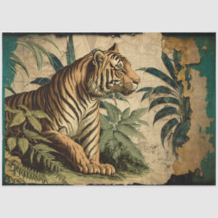 Vintage Tiger  Tissue Paper