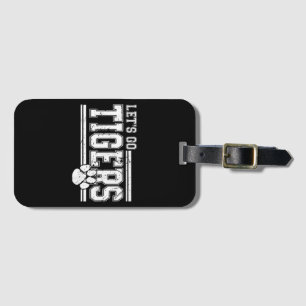 Vintage Tigers School Sports Name Retro Luggage Tag