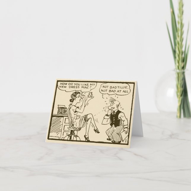 Vintage “Tijuana Bible” Folded Note Card (Front)