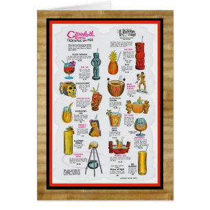 Vintage Tiki menu art!