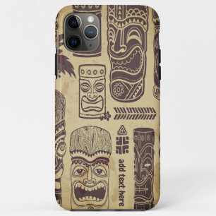 Vintage Tiki Set Personalised iPhone 11 Pro Max Case