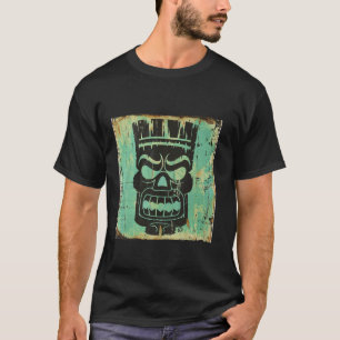 Vintage Tiki Time Tiki God Totem Tiki Head Hawaiia T-Shirt