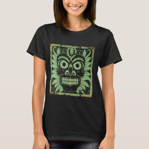 Vintage Tiki Time Tiki God Totem Tiki Head Hawaiia T-Shirt