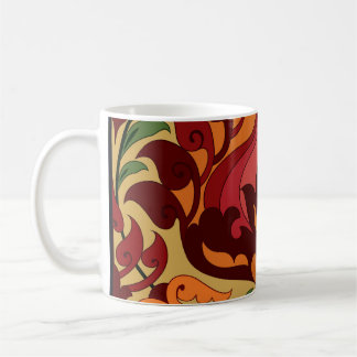 Vintage tile, Art Nouveau decor. Coffee Mug