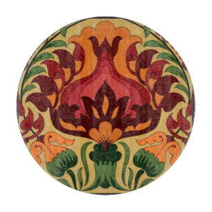Vintage tile, Art Nouveau decor. Cutting Board