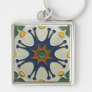 Vintage Tile Key Ring