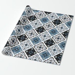 Vintage Tile Pattern Wrapping Paper