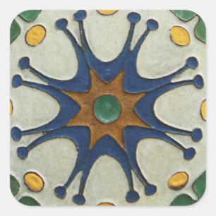 Vintage Tile Square Sticker