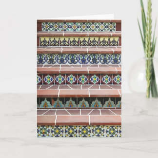 Vintage Tile Stairs Card