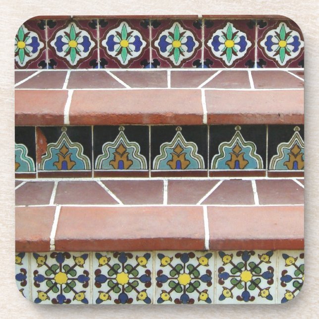 Vintage Tile Stairs Coaster (Front)